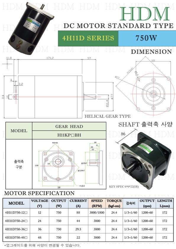 4H11DSERIES 750W detail 1